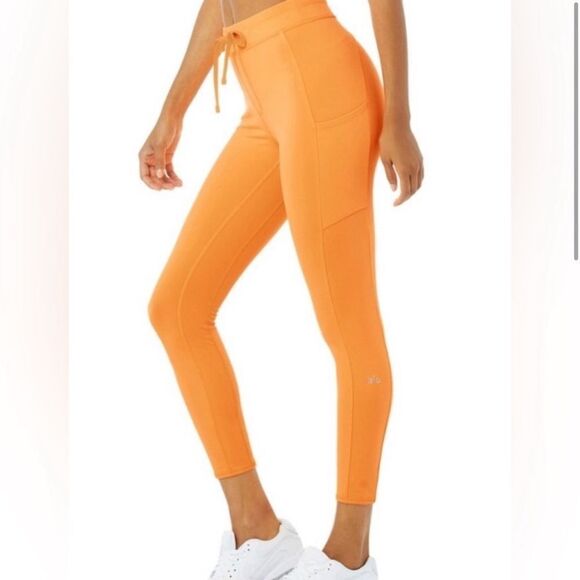 Alo Yoga Checkpoint Tie Front Leggings - Picture 2 of 5